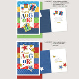 81-001-014 Biglietti Auguri Rainbow Compleanno