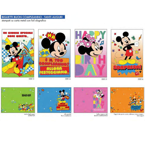 Biglietti Auguri Compleanno Topolino