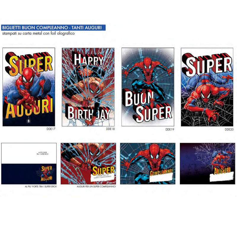 Biglietti Auguri Compleanno Spiderman
