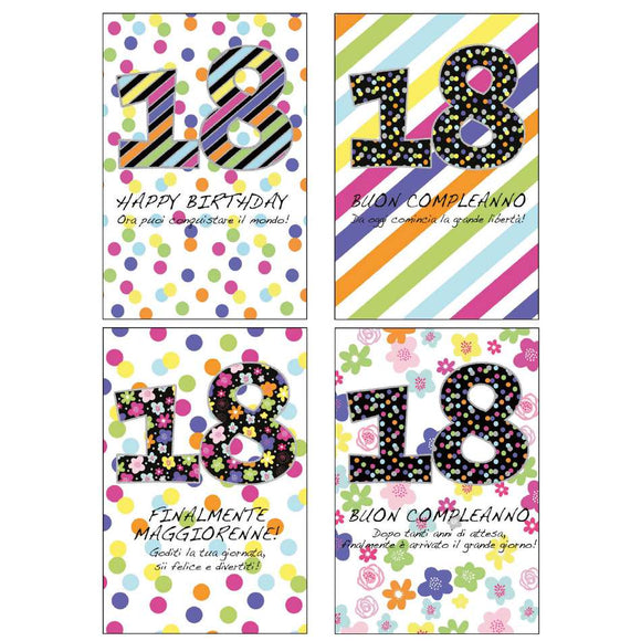 Biglietti Auguri 18 Anni