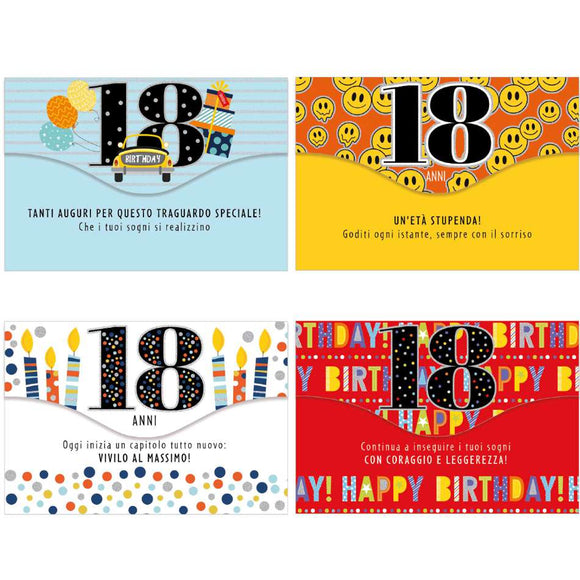 Biglietti Auguri 18 Anni Portasoldi