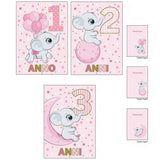 ANUF05 Biglietti Auguri da 1 a 3 Anni