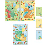 ANUF07 Biglietti Auguri da 1 a 6 Anni