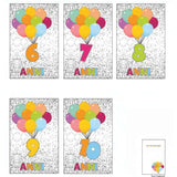 ANUF09 Assortimento Biglietti Auguri da 1 a 10 Anni