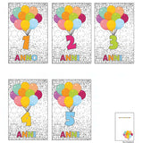 ANUF09 Biglietti Auguri da 1 a 10 Anni