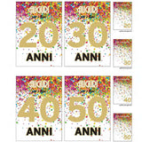 Biglietti Auguri da 20 a 90 Anni