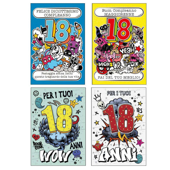 Biglietti Auguri 18 Anni