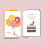 PW.9672-73 10931-33-35-36 Biglietti Auguri Compleanno Donna