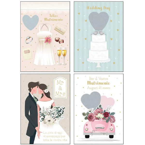 Biglietto Auguri Matrimonio Con Pinguino In Legno – Formato A5 – Toccante Storia D'Amore – Inclusa Miniatura Ricordo – Regalo Originale Per Sposi