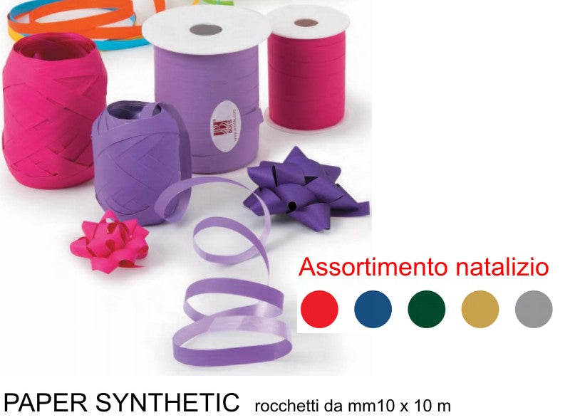 Rocchetto nastro liscio 10mm x 250m argento metallizzato Rocchetto nastro liscio 10mm x 250m argento metallizzato