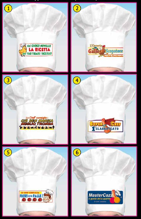 d3376 Gadget Sexy Cappello Cuoco - casa-del-biglietto