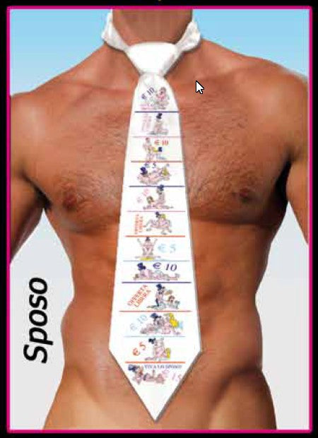 d4316 Gadget Sexy Cravatta da Taglio - casa-del-biglietto