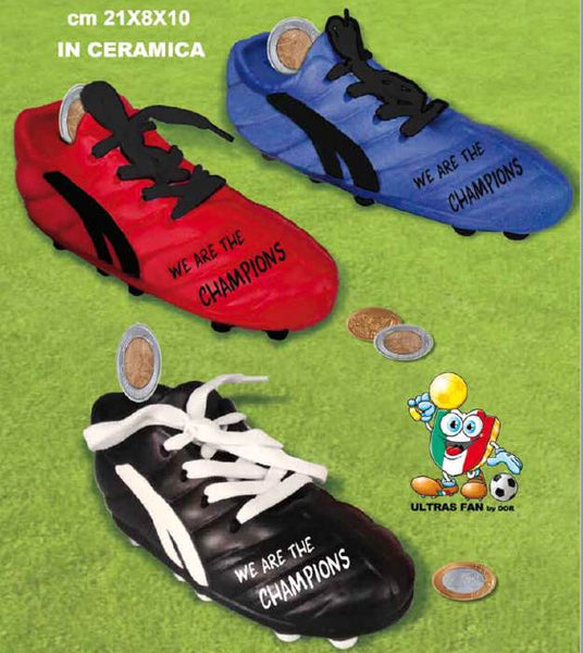 Salvadanaio A Forma Di Pallone Da Calcio - Per Bambini, Nero E Bianco, 15 Cm